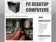 Tablet Screenshot of pcdesktopcomputers.net